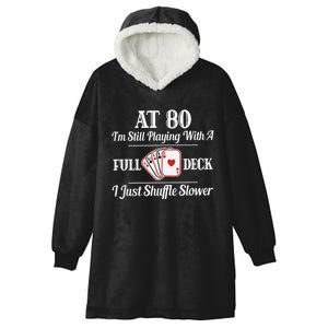 Funny 80th Birthday Gift  - 80 Year Old Cards Shirt Hooded Wearable Blanket