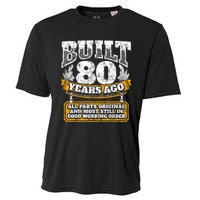 Funny 80th Birthday Shirt B-Day Gift Saying Age 80 Year Joke Cooling Performance Crew T-Shirt