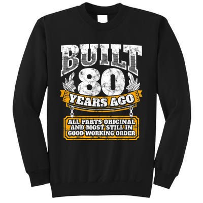 Funny 80th Birthday Shirt B-Day Gift Saying Age 80 Year Joke Sweatshirt