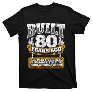 Funny 80th Birthday Shirt B-Day Gift Saying Age 80 Year Joke T-Shirt