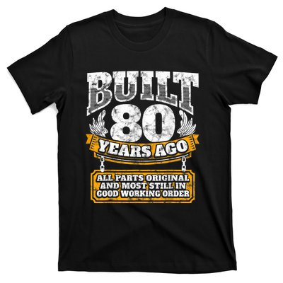 Funny 80th Birthday Shirt B-Day Gift Saying Age 80 Year Joke T-Shirt