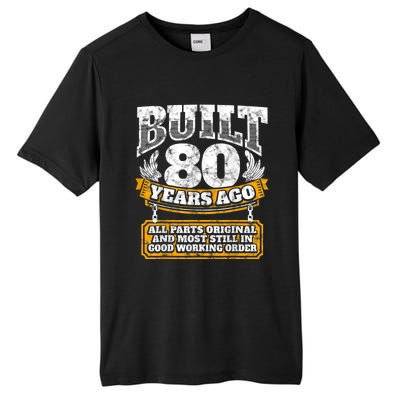 Funny 80th Birthday Shirt B-Day Gift Saying Age 80 Year Joke Tall Fusion ChromaSoft Performance T-Shirt