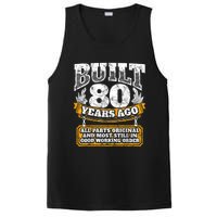 Funny 80th Birthday Shirt B-Day Gift Saying Age 80 Year Joke PosiCharge Competitor Tank