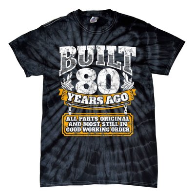 Funny 80th Birthday Shirt B-Day Gift Saying Age 80 Year Joke Tie-Dye T-Shirt