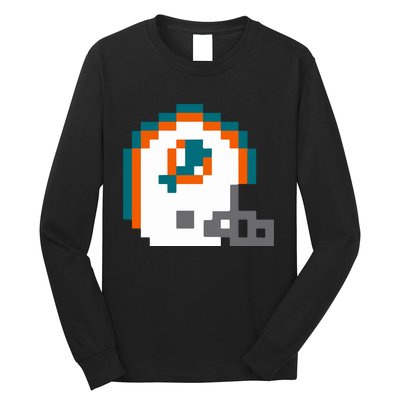 Funny 8 Bit Miami Helmet Gift For Dolphins Sport Long Sleeve Shirt