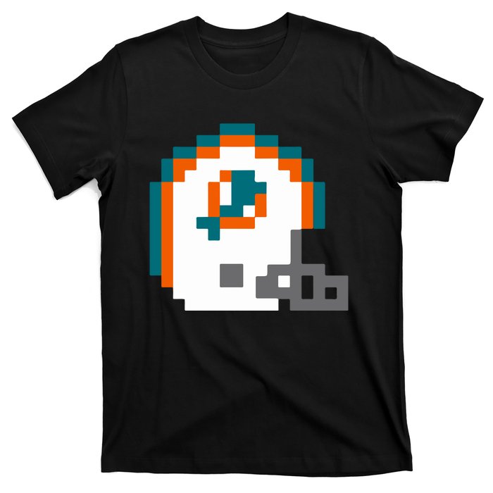 Funny 8 Bit Miami Helmet Gift For Dolphins Sport T-Shirt