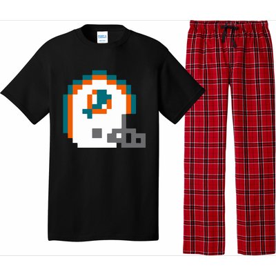 Funny 8 Bit Miami Helmet Gift For Dolphins Sport Pajama Set