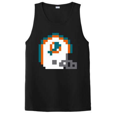 Funny 8 Bit Miami Helmet Gift For Dolphins Sport PosiCharge Competitor Tank