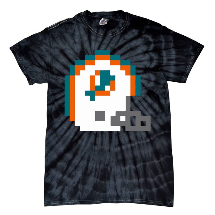 Funny 8 Bit Miami Helmet Gift For Dolphins Sport Tie-Dye T-Shirt