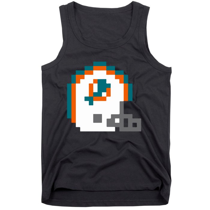 Funny 8 Bit Miami Helmet Gift For Dolphins Sport Tank Top