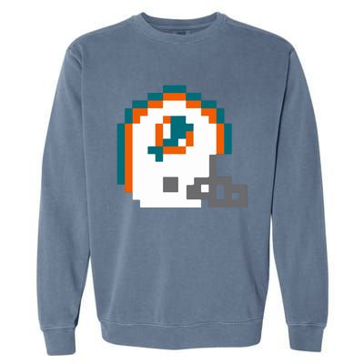 Funny 8 Bit Miami Helmet Gift For Dolphins Sport Garment-Dyed Sweatshirt