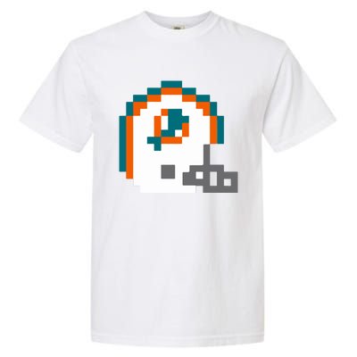 Funny 8 Bit Miami Helmet Gift For Dolphins Sport Garment-Dyed Heavyweight T-Shirt