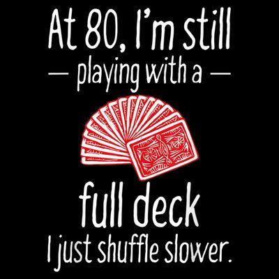 Funny 80th Birthday Gift 80 Year Old Cards T-Shirt
