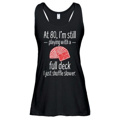 Funny 80th Birthday Gift 80 Year Old Cards Ladies Essential Flowy Tank