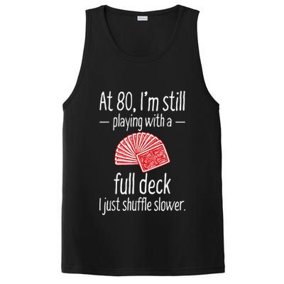 Funny 80th Birthday Gift 80 Year Old Cards PosiCharge Competitor Tank