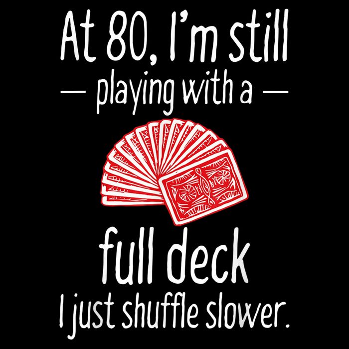 Funny 80th Birthday Gift 80 Year Old Cards Womens T-Shirt