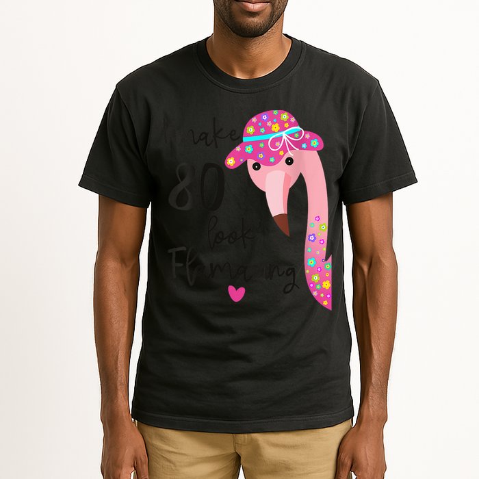 Flamingo 80th Birthday 80 Years Old Eighty Tall T-Shirt