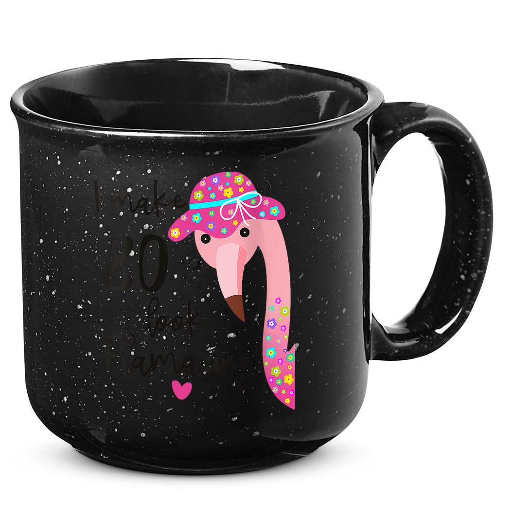 Flamingo 80th Birthday 80 Years Old Eighty 15oz Campfire Ceramic Mug