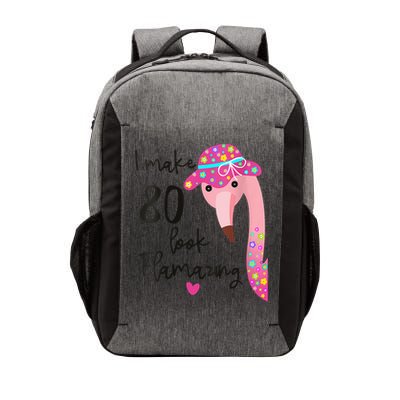 Flamingo 80th Birthday 80 Years Old Eighty Vector Backpack