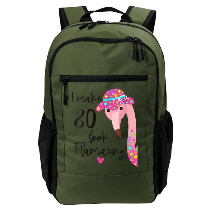 Flamingo 80th Birthday 80 Years Old Eighty Backpack