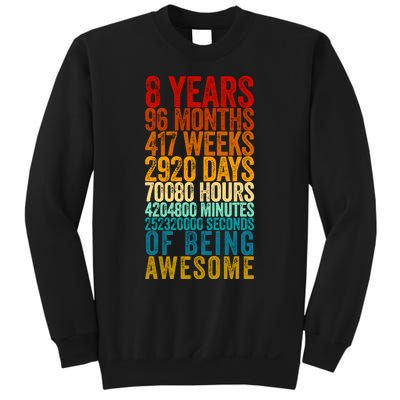 Funny 8th Birthday Old Meter Funny 8 Year Old Gifts Sweatshirt