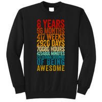 Funny 8th Birthday Old Meter Funny 8 Year Old Gifts Tall Sweatshirt