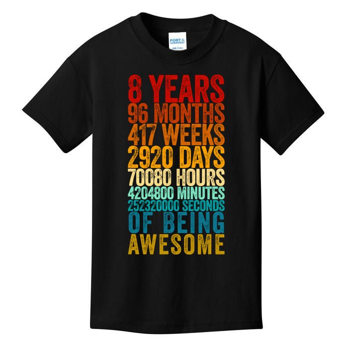 Funny 8th Birthday Old Meter Funny 8 Year Old Gifts Kids T-Shirt