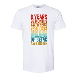 Funny 8th Birthday Old Meter Funny 8 Year Old Gifts Softstyle CVC T-Shirt