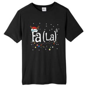 Fa 8 Funny Christmas Santa Fa La Math Gift Tall Fusion ChromaSoft Performance T-Shirt