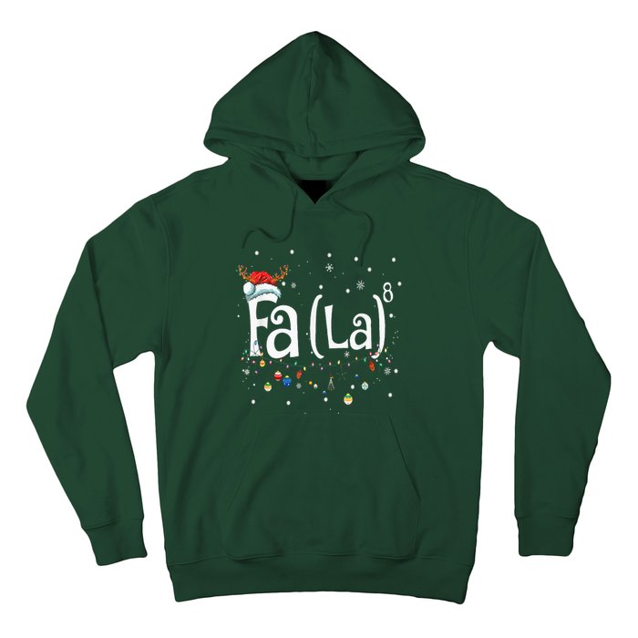 Fa 8 Funny Christmas Santa Fa La Math Gift Hoodie