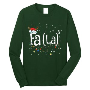 Fa 8 Funny Christmas Santa Fa La Math Gift Long Sleeve Shirt