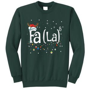 Fa 8 Funny Christmas Santa Fa La Math Gift Sweatshirt