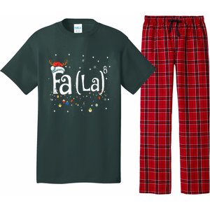 Fa 8 Funny Christmas Santa Fa La Math Gift Pajama Set