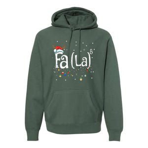 Fa 8 Funny Christmas Santa Fa La Math Gift Premium Hoodie