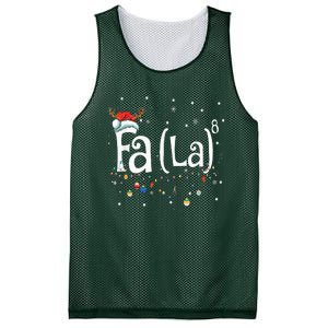 Fa 8 Funny Christmas Santa Fa La Math Gift Mesh Reversible Basketball Jersey Tank