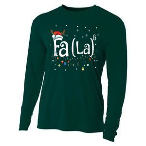 Fa 8 Funny Christmas Santa Fa La Math Gift Cooling Performance Long Sleeve Crew