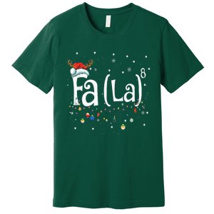 Fa 8 Funny Christmas Santa Fa La Math Gift Premium T-Shirt