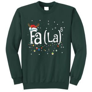 Fa 8 Funny Christmas Santa Fa La Math Gift Tall Sweatshirt