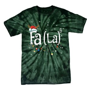 Fa 8 Funny Christmas Santa Fa La Math Gift Tie-Dye T-Shirt