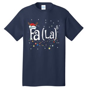 Fa 8 Funny Christmas Santa Fa La Math Gift Tall T-Shirt