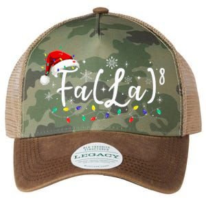 Fa 8 Funny Christmas Santa Fa La Math Teacher Student Legacy Tie Dye Trucker Hat