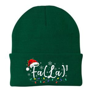 Fa 8 Funny Christmas Santa Fa La Math Teacher Student Knit Cap Winter Beanie