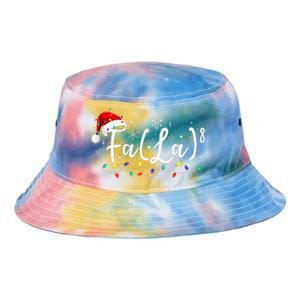 Fa 8 Funny Christmas Santa Fa La Math Teacher Student Tie Dye Newport Bucket Hat