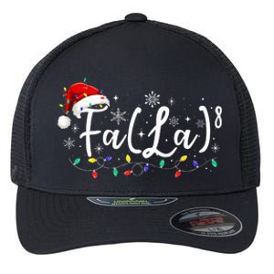 Fa 8 Funny Christmas Santa Fa La Math Teacher Student Flexfit Unipanel Trucker Cap