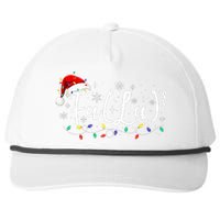 Fa 8 Funny Christmas Santa Fa La Math Teacher Student Snapback Five-Panel Rope Hat