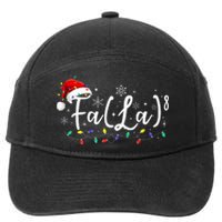 Fa 8 Funny Christmas Santa Fa La Math Teacher Student 7-Panel Snapback Hat