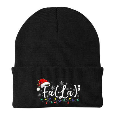 Fa 8 Funny Christmas Santa Fa La Math Teacher Student Knit Cap Winter Beanie
