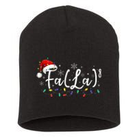 Fa 8 Funny Christmas Santa Fa La Math Teacher Student Short Acrylic Beanie