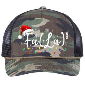 Fa 8 Funny Christmas Santa Fa La Math Teacher Student Retro Rope Trucker Hat Cap