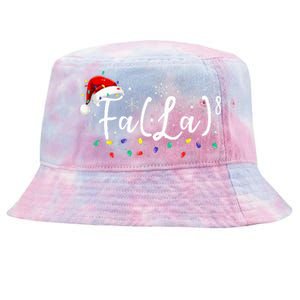 Fa 8 Funny Christmas Santa Fa La Math Teacher Student Tie-Dyed Bucket Hat